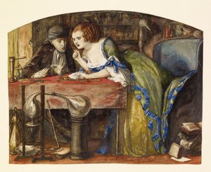 Laboratoriet av Dante Gabriel Rossetti