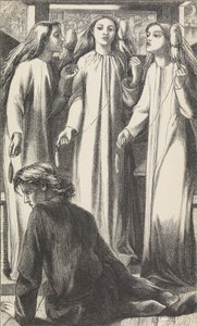 Musikmästaren, 1855. av Dante Gabriel Rossetti