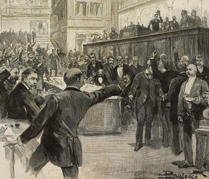 Kontrovers i deputeradekammaren efter att ha läst rapporten från sjukommittén (Comitato dei Sette) som ansvarar för utredningen om bankansvar, den 23 november av Dante Paolocci