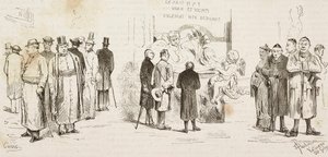Tyska pilgrimer i Rom, gravyr av Dante Paolocci och Canedi från L