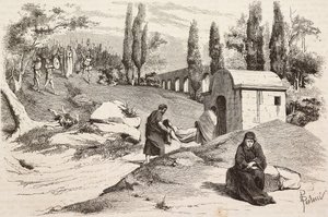 I det skändliga lägret, Rome Vaincue av Alexandre Parodi, akt V, gravyr av Dante Paolocci från skisser av Zandomenico från L