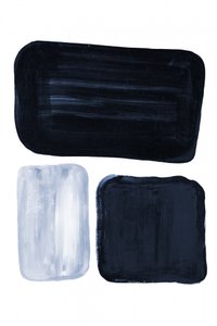 Minimalistiska blå block