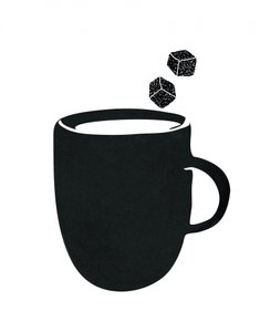 Mugg med sött svart kaffe av Danushka Abeygoda