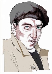 Giacomo Antonini, 2022 (digital teckning med färgpennor) av Dariush Radpour