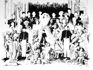 Ballad of Charles and Di, 2006 (indinanbläck på papper)