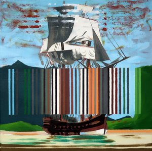 Bark Endeavour, 2019 (acylic på duk)