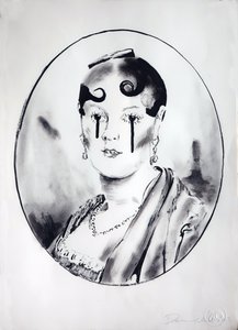 Ingre Girl 4, 2003 (tusch på papper)
