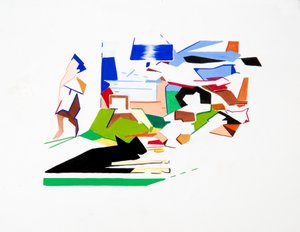Kennedys (Landscape), 2019 (gouche på papper)
