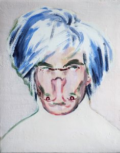 Shockheaded Warhol, 2013 (akryl på duk)