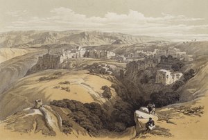 Betlehem (färg litho) av David (after) Roberts