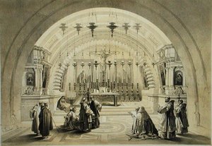 Kyrkan av bebådelsen eller Golgata, från 