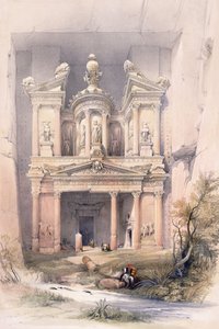 El Kasne (skattkammaren), Petra, mars 1839