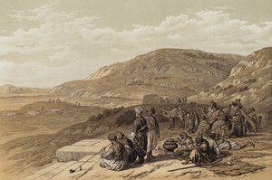 Jakobs brunn i Sikem (färg litho)
