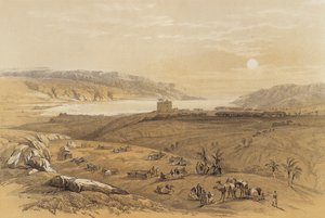 Jericho (färg litho) av David (after) Roberts