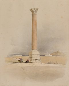 Pompejus pelare, Alexandria av David (after) Roberts