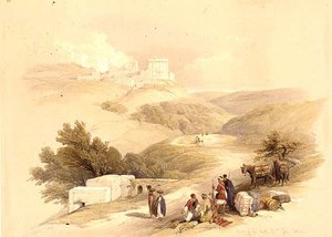 Ruinerna av kyrkan St. John, Sabaste av David (after) Roberts