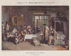 Distraining for Rent (färg litho)