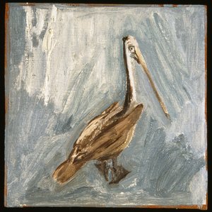 Pelican (olja på duk ombord)