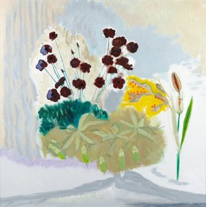 Seedpods and Cosmos, 2010 (olja på duk) av David Alan Redpath Michie