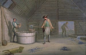 Blybrytning vid Leadmills, tvättning och siktning av bly