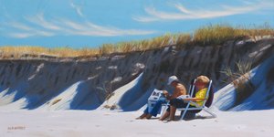 Dune Buddies, 2017 (olja på duk) av David Arsenault