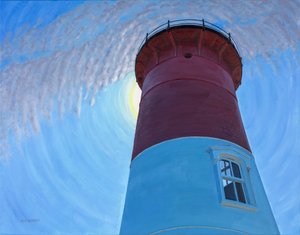 Seeing the Light, 2017 (olja på duk) av David Arsenault