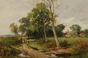A Worcestershire Lane Scene, c.1904