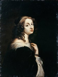 Porträtt av drottning Christina av Sverige 1626-1689, ca. 1650