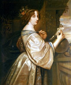 Porträtt av drottning Christine av Sverige (1626-1689). Målning av David Beck, bevarad på Gripsholms slott.