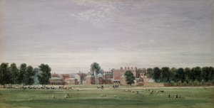 Buckingham House från Green Park, 1825 av David Cox