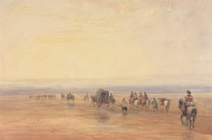 Korsning av Lancaster Sands av David Cox
