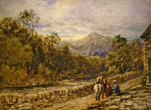 Going to Market (akvarell på papper) av David Cox