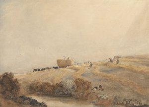 Höslagning, ca 1808 (w/c med kroppsfärg över grafit på papper) av David Cox