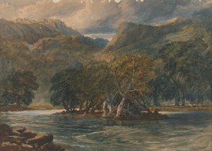 Vid floden Conway i norra Wales av David Cox