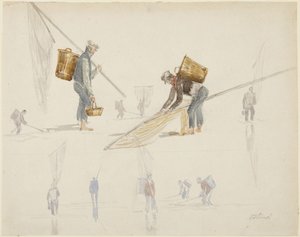 Studier av fiskare av David Cox
