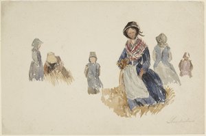 Studier av kvinnor av David Cox