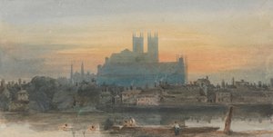Westminster från Lambeth av David Cox
