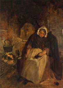 En gammal kvinna sover, 1859.