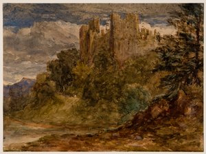 Ludlow Castle, 1800-talet. av David Cox the elder