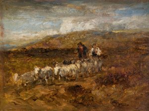 Walesiska herdar, 1841. av David Cox the elder