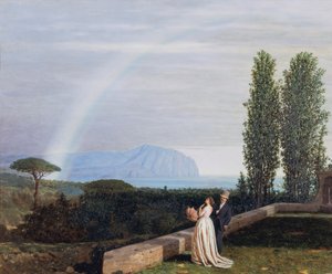 Par före Landskap nära Genua av David Dellepiane