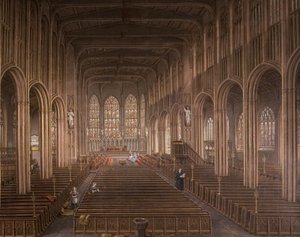 Interiör av St. Michaels Church, Coventry, 1862