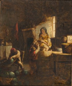 Kraut Making, ca 1859 (olja på duk)