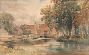 Bondgård vid floden