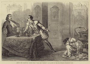 Among the Amateurs, Scene from Plot and Passion, som spelas av Blackheath Dramatic Club av David Henry Friston
