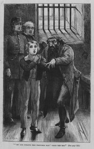 Illustration för Oliver Twist av Charles Dickens (gravyr)