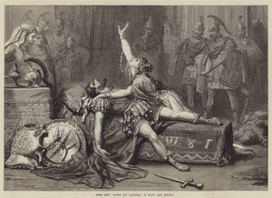 Scen från Antony och Cleopatra, på Drury Lane Theatre av David Henry Friston