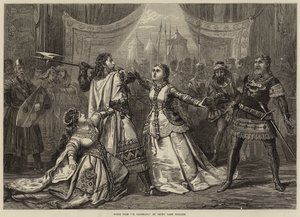 Scen från Il Talismano, på Drury Lane Theatre