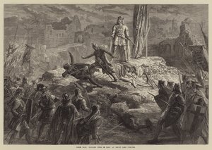 Scen från Richard Coeur de Lion, på Drury Lane Theatre av David Henry Friston