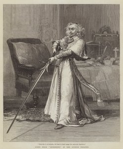 Scen från Richelieu, på Lyceum Theatre av David Henry Friston